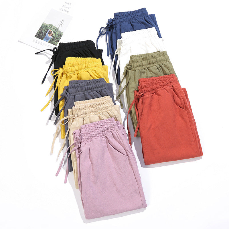 Tanzania Drawstring Linen Pants