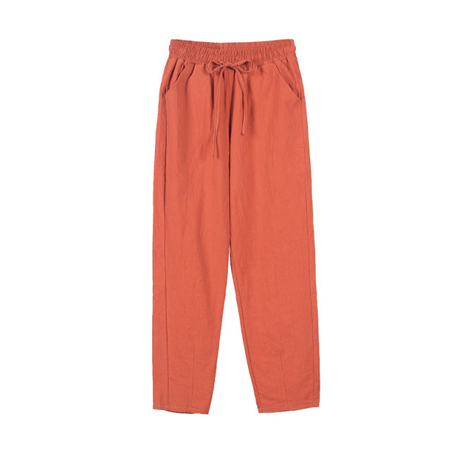 Tanzania Drawstring Linen Pants