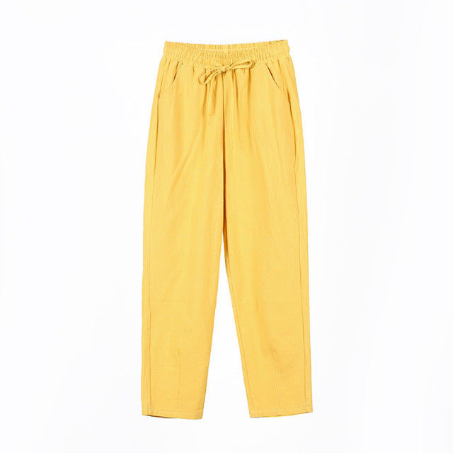 Tanzania Drawstring Linen Pants