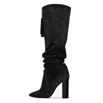 Tahoe Tassel Knee High Boots