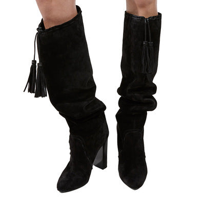 Tahoe Tassel Knee High Boots