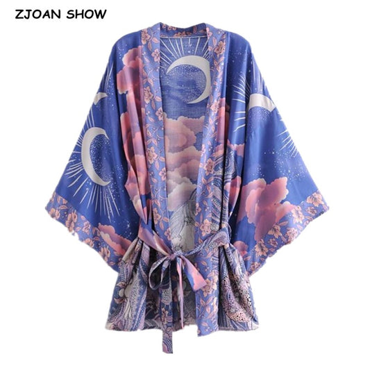 Space Moon Short Robe