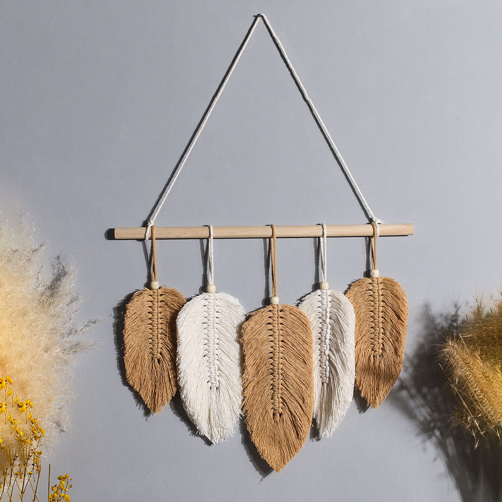 Leaf Macrame Wall Hang Decor