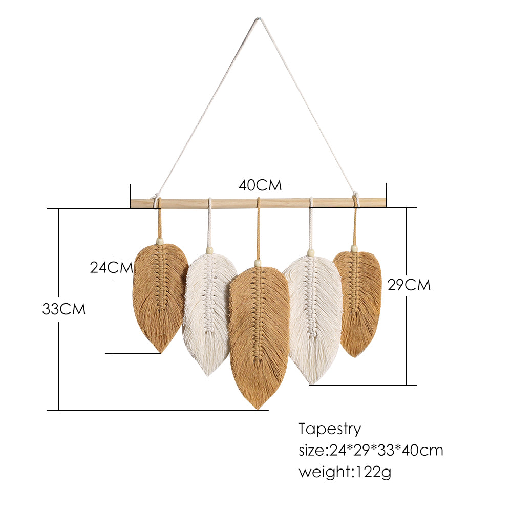 Leaf Macrame Wall Hang Decor