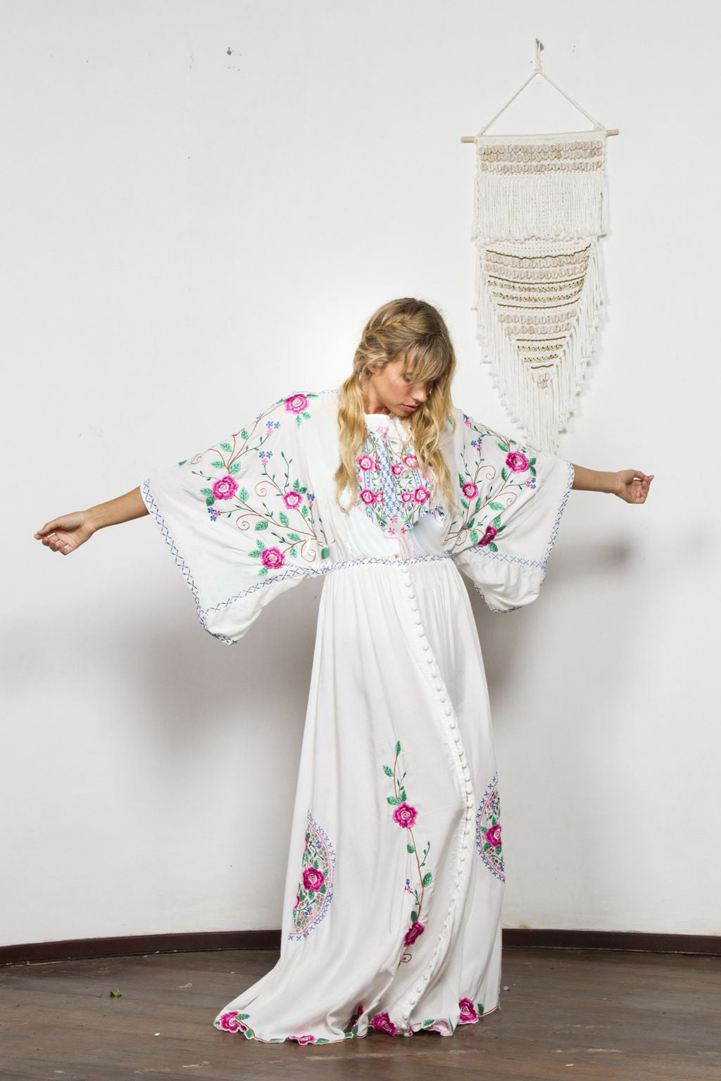 Jastie Embroidered Women Maxi Dress