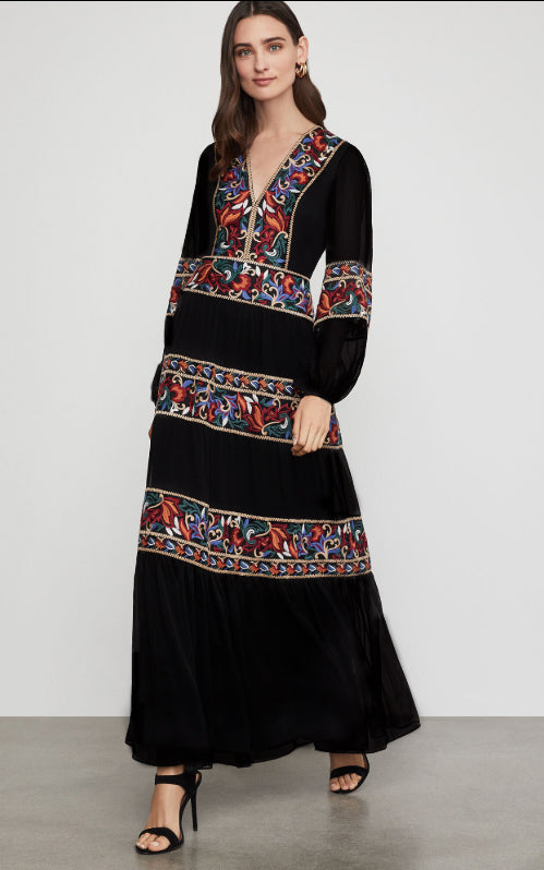 Jastie Embroidered Women Maxi Dress