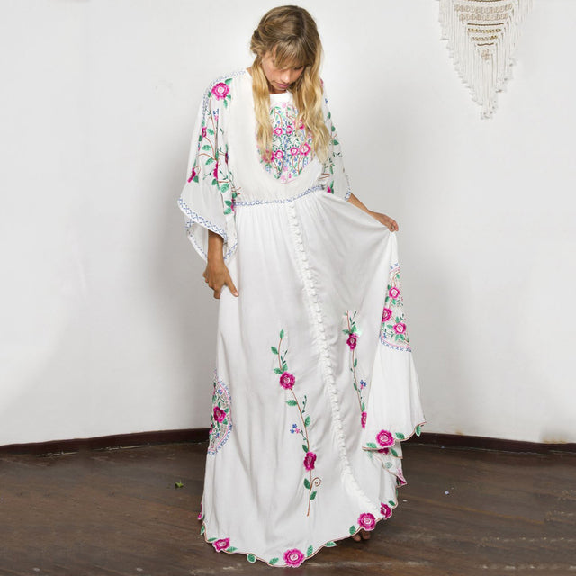 Jastie Embroidered Women Maxi Dress