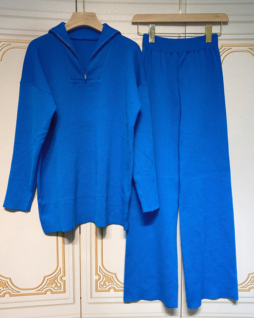 UpAvonu Loose Knit Sweater Two-piece Set