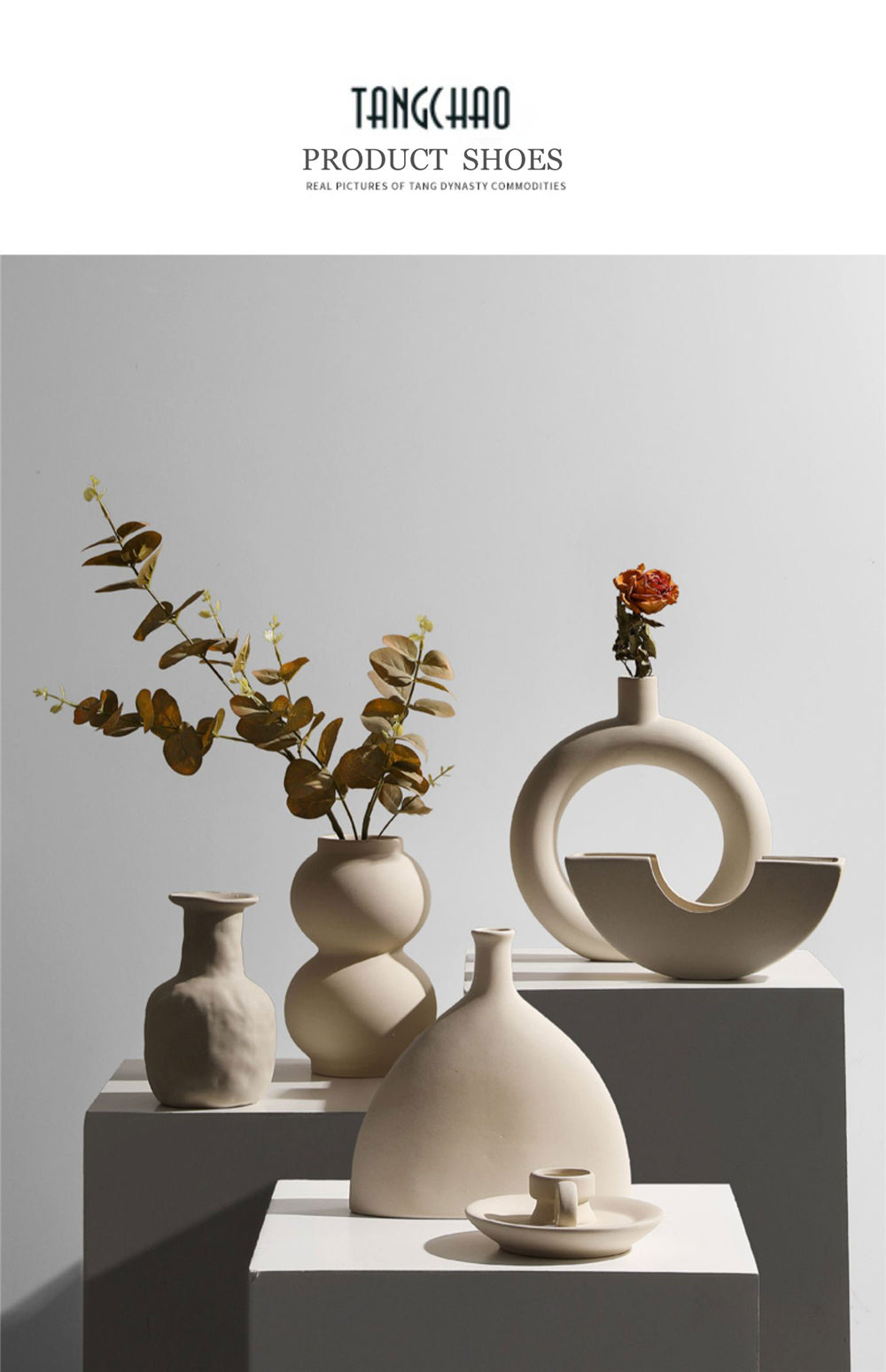 Sandtone Ceramic Decor Vases