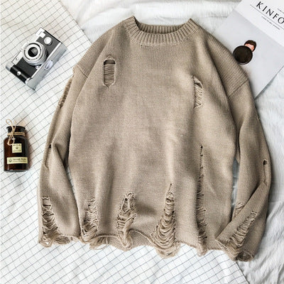 Beloved Ripped Oversized Jumper Sweater