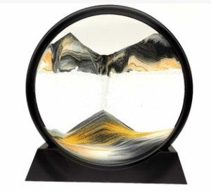 Moving Sand Art 12 inch Round Glass 3D Deep Sea Sandscape