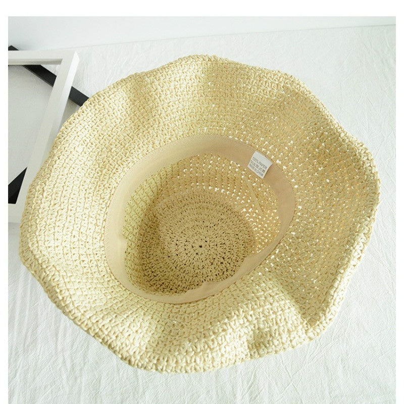 Folding Straw Holiday Hat