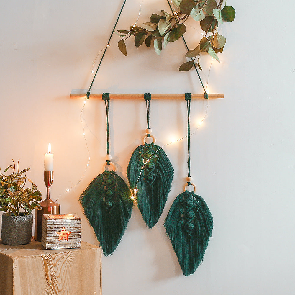 Leaf Macrame Wall Hang Decor