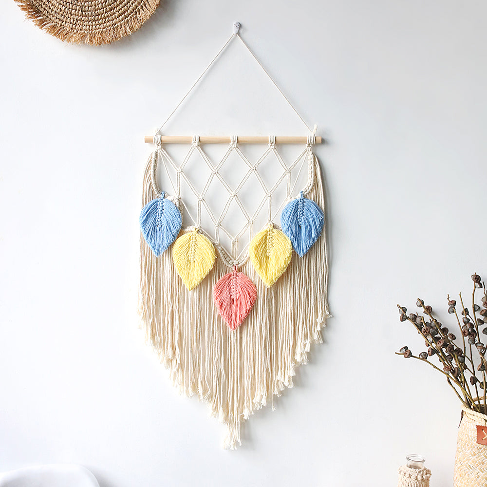 Leaf Macrame Wall Hang Decor