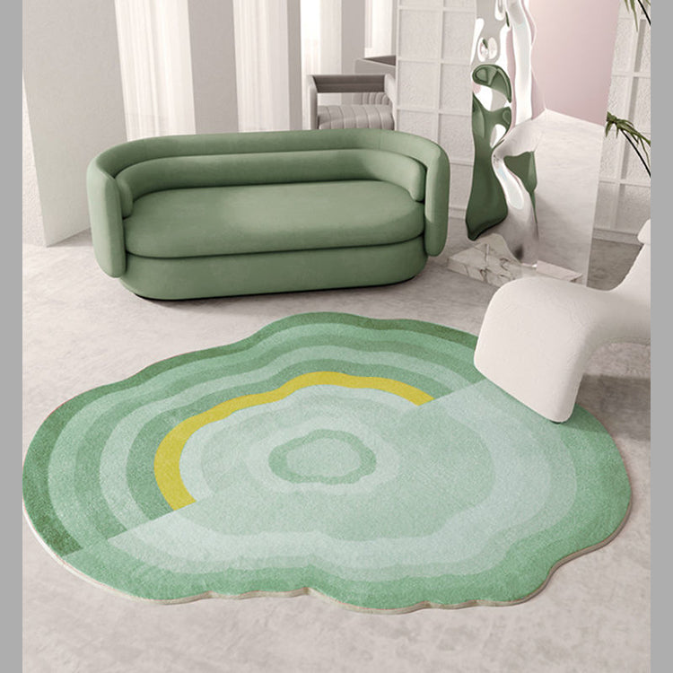 Nordic Abstract Geode Cloud Monocrome Rug