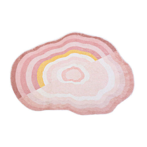 Nordic Abstract Geode Cloud Monocrome Rug