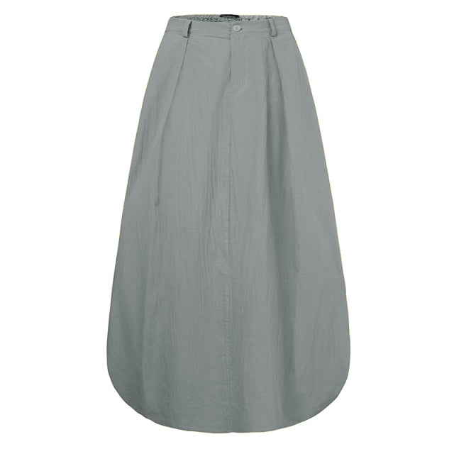 ZANZEA High Waist Solid Skirt