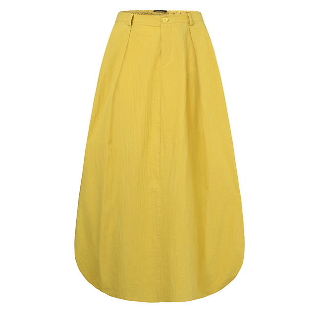 ZANZEA High Waist Solid Skirt