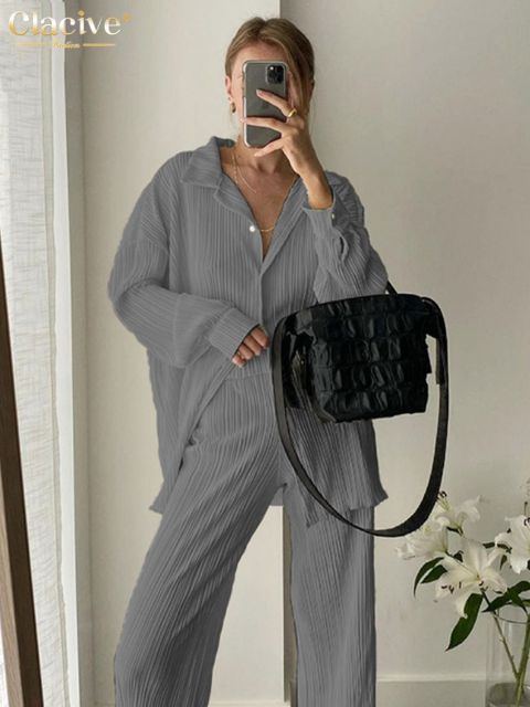 Clacive Causal Loose Home Suit