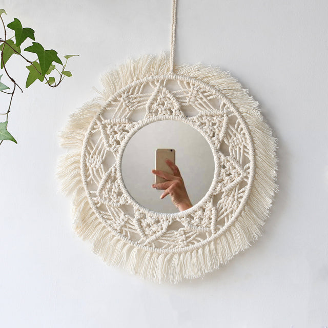 Boho Babe Macrame Mirror