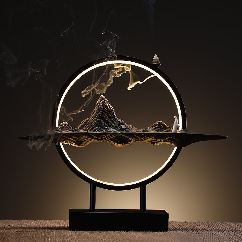 Misty Mountains Incense Burner Light