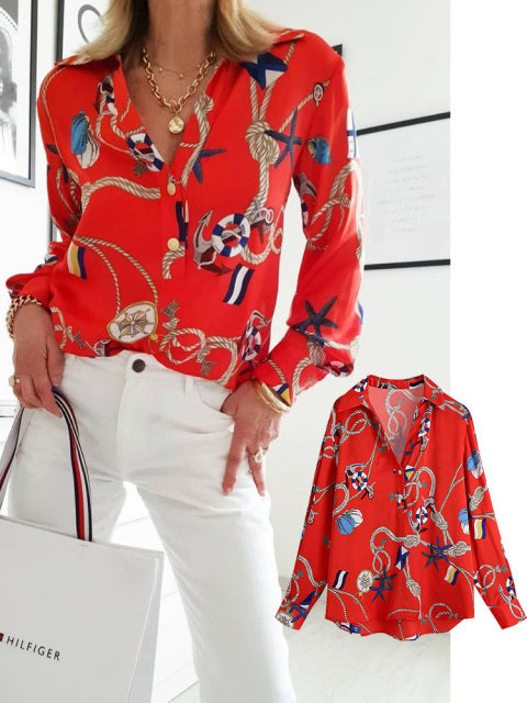 Travel Printed Blouse