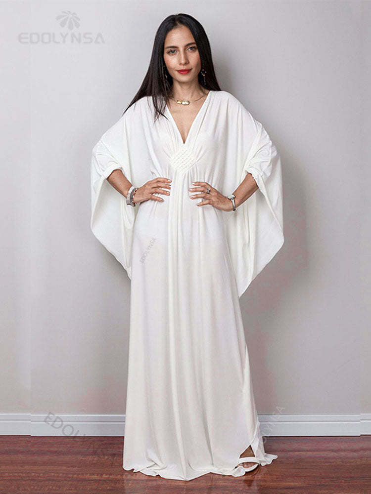 Radiant Batwing Sleeve Loose Maxi Dress