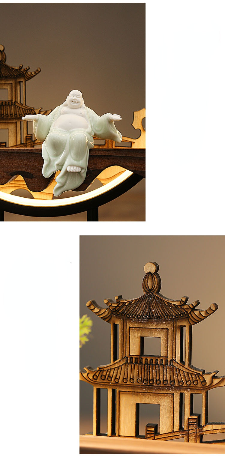 Peaceful Scene Backflow Incense Burner