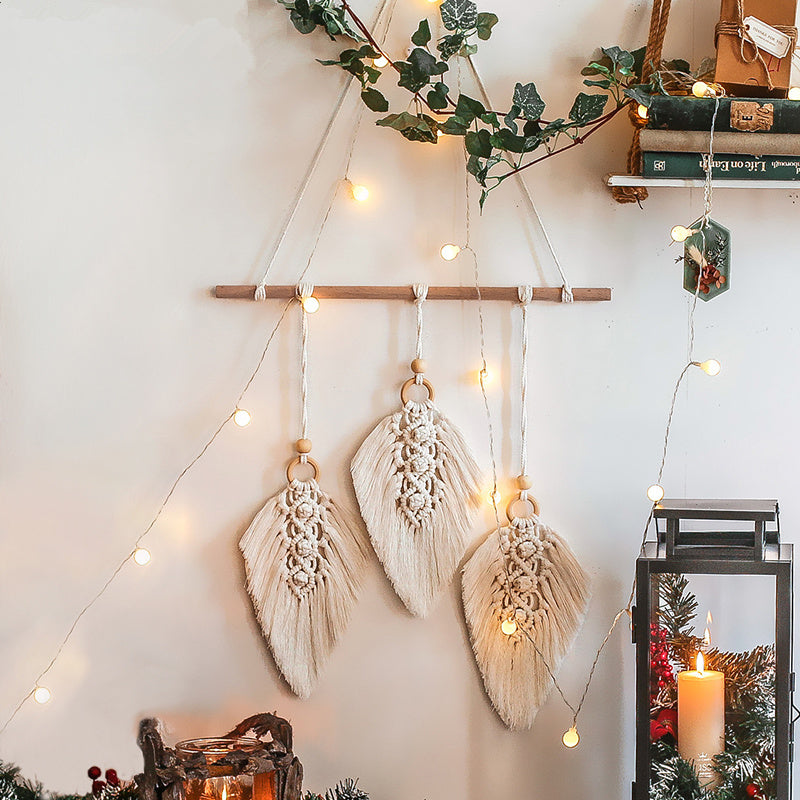 Leaf Macrame Wall Hang Decor