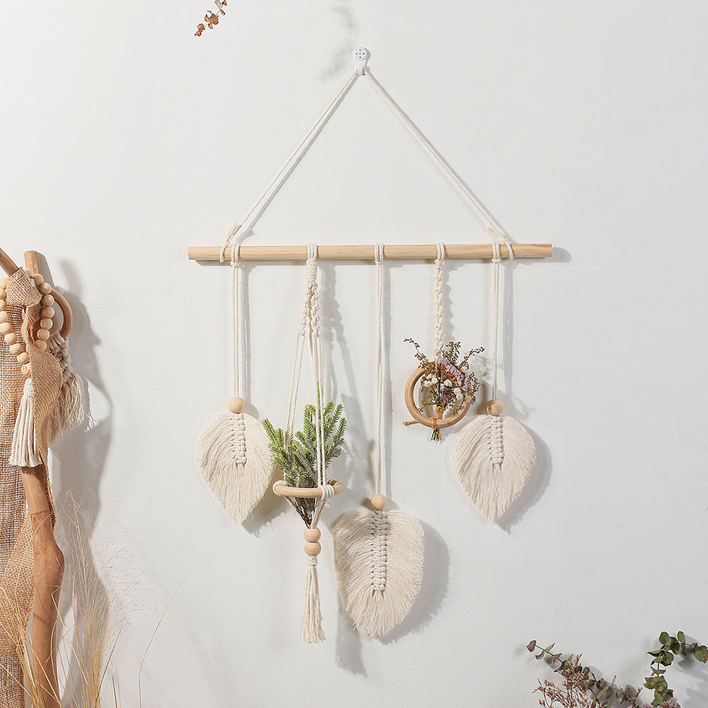 Leaf Macrame Wall Hang Decor