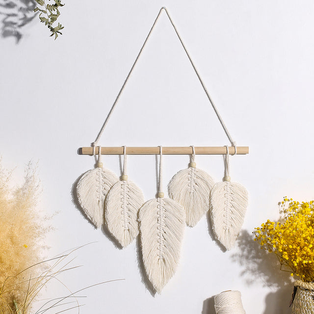 Leaf Macrame Wall Hang Decor