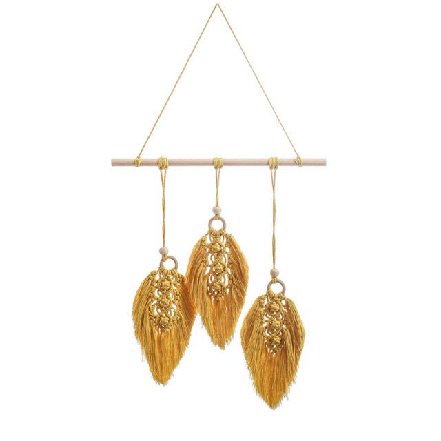 Leaf Macrame Wall Hang Decor