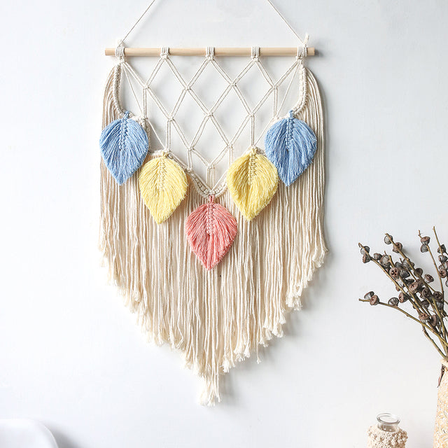 Leaf Macrame Wall Hang Decor