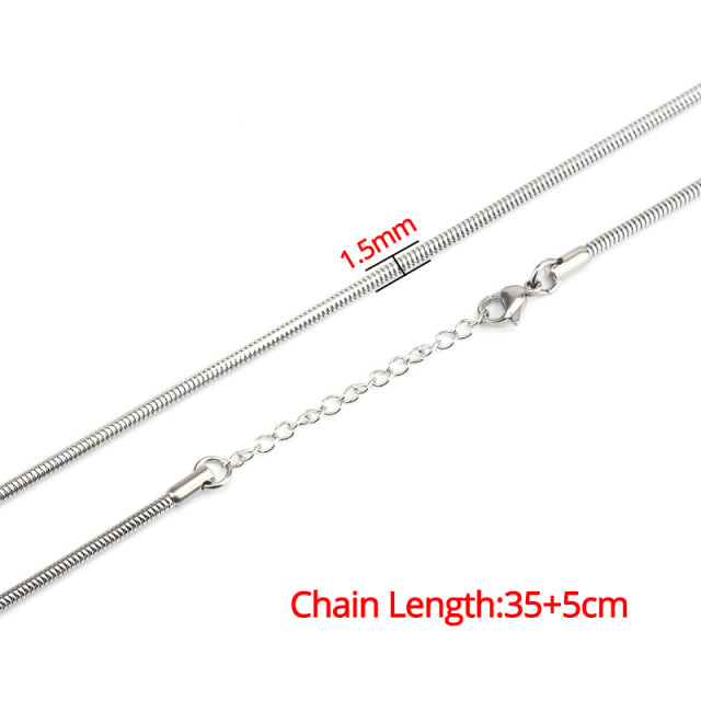 Herringbone Choker Snake Chain