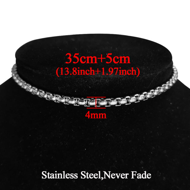 Herringbone Choker Snake Chain