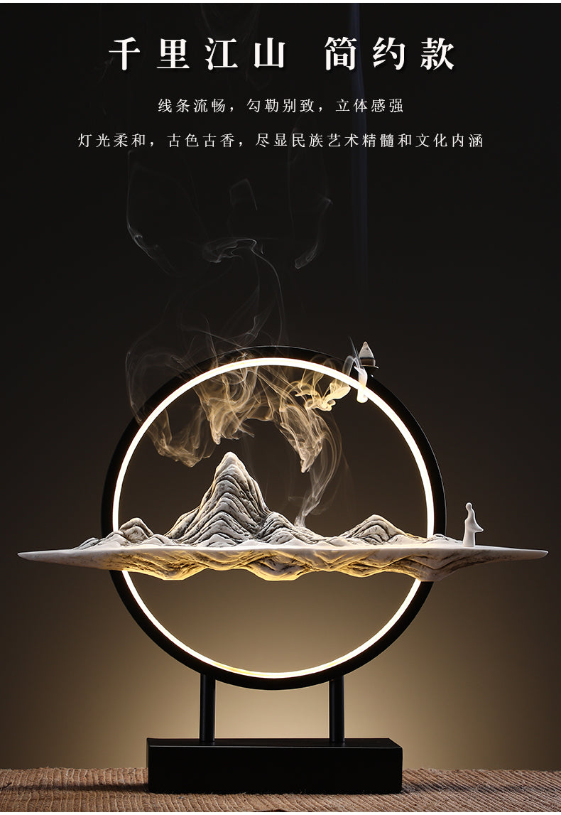 Misty Mountains Incense Burner Light