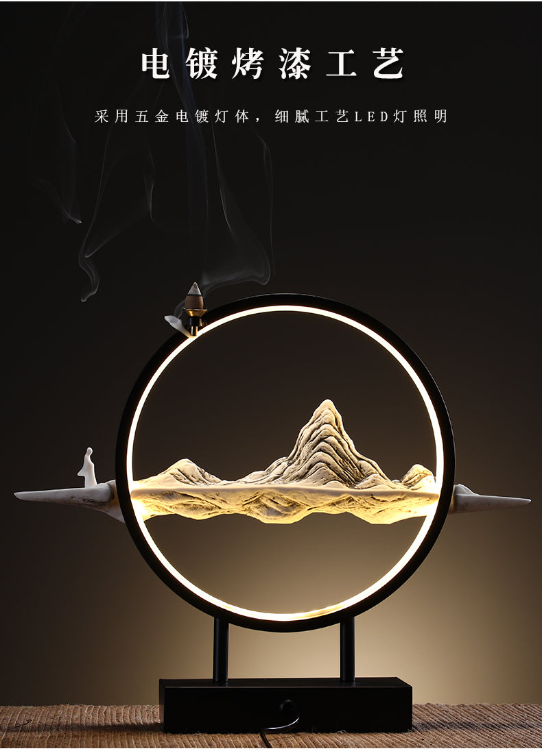 Misty Mountains Incense Burner Light