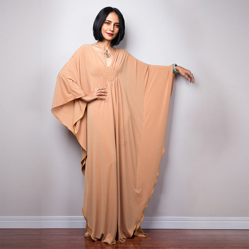 Radiant Batwing Sleeve Loose Maxi Dress