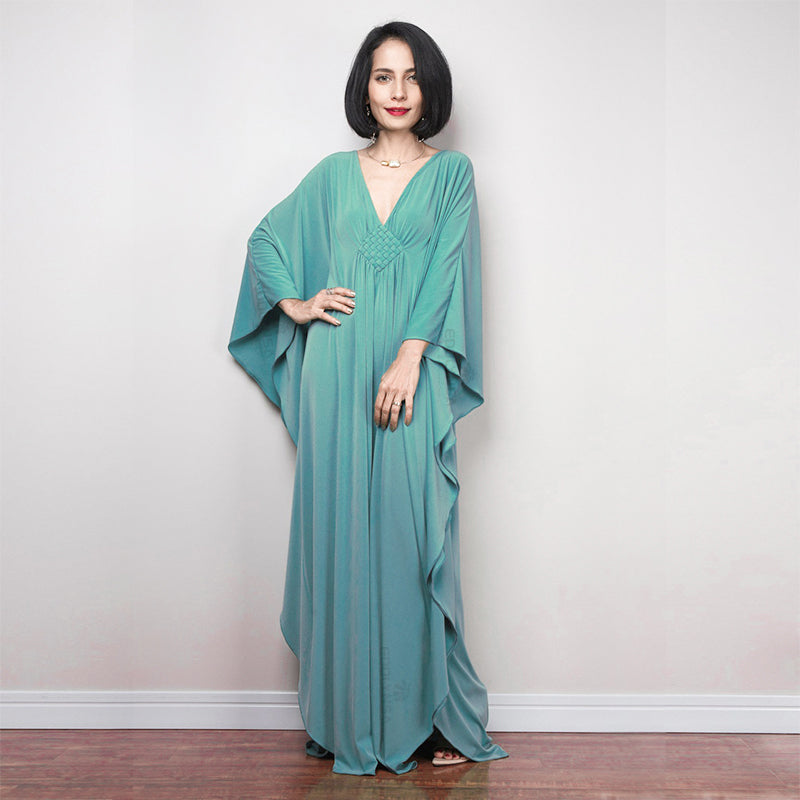 Radiant Batwing Sleeve Loose Maxi Dress