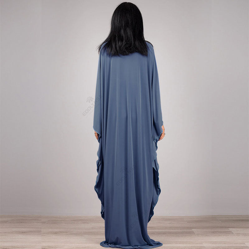 Radiant Batwing Sleeve Loose Maxi Dress