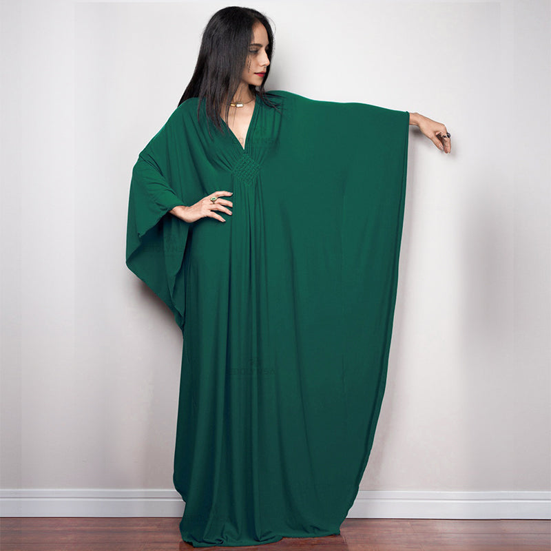 Radiant Batwing Sleeve Loose Maxi Dress