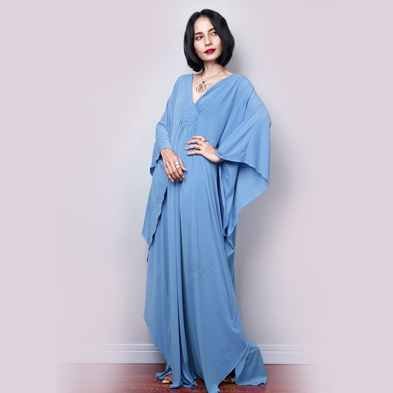 Radiant Batwing Sleeve Loose Maxi Dress