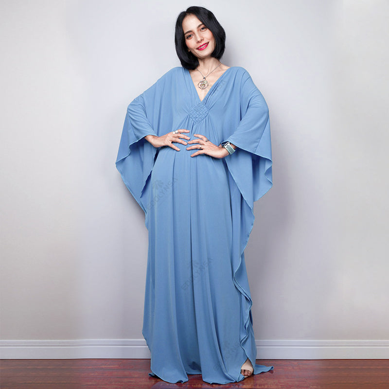 Radiant Batwing Sleeve Loose Maxi Dress