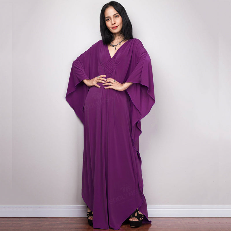 Radiant Batwing Sleeve Loose Maxi Dress