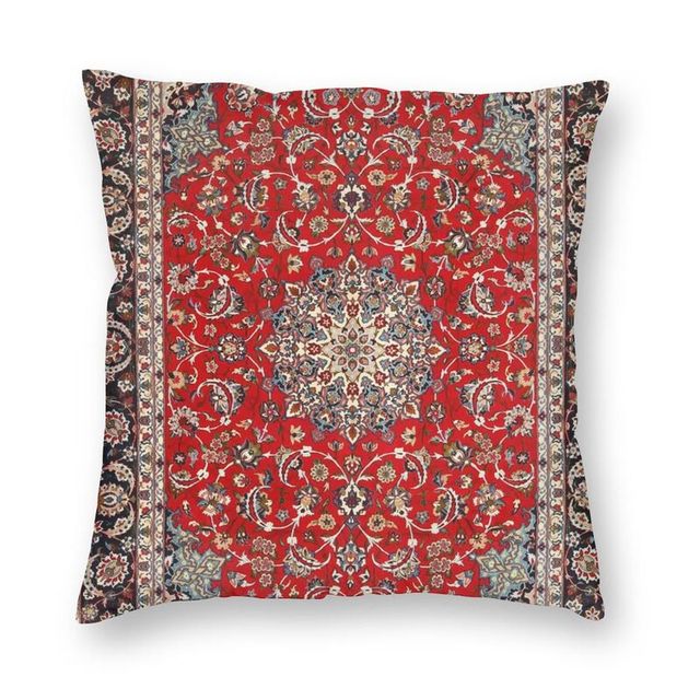 Turkish Antique Tabriz Persian Rug Pillow Cover