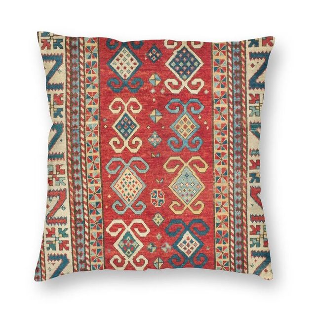 Turkish Antique Tabriz Persian Rug Pillow Cover