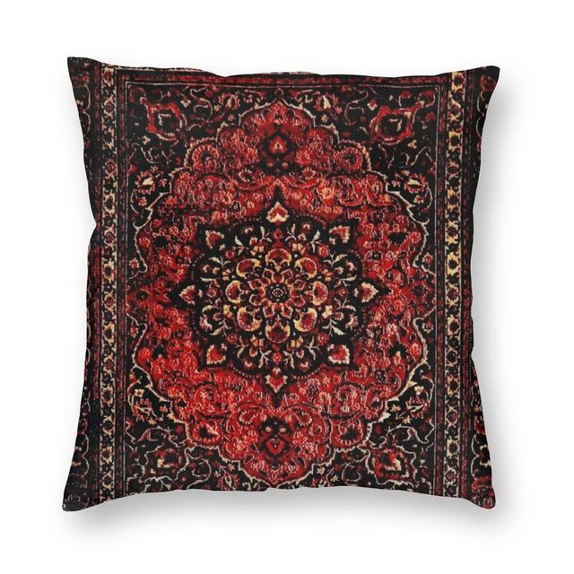 Turkish Antique Tabriz Persian Rug Pillow Cover