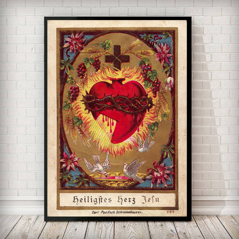 Sacred Heart of Jesus Poster Print No Frame