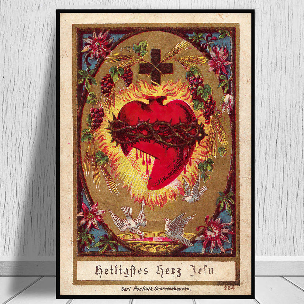 Sacred Heart of Jesus Poster Print No Frame