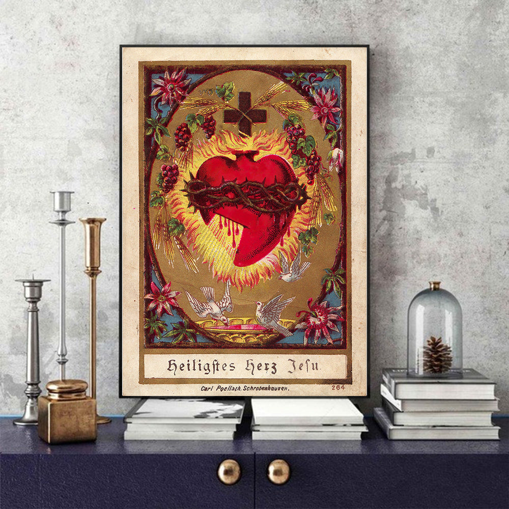 Sacred Heart of Jesus Poster Print No Frame